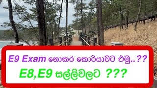 E9 | E8 | විභාග නැතුව කොරියාවට එමුද | Visa | korea |