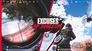 AP DHILLON - EXCUSES🖤| BGMI MONTAGE⚡| OnePlus,9R,9,8T,7T,,7,6T,8,N105G,N100,Nord,5T,NeverSettle