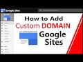 how to add custom domain name to google sites