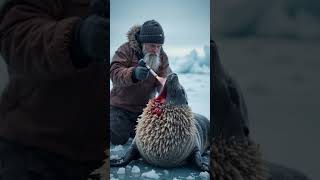 Healing the seal with fire #wildlife #seacreature #seal #barnacles #antarctica