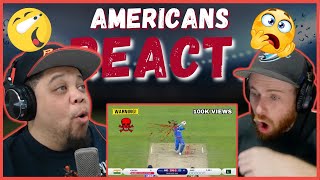 AMERICAN'S REACTS TO  TOP 7 EXTREMELY DANGEROUS 🤯 DELIVERIES IN CRICKET EVER  || REAL FANS SPORTS