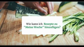 Cookidoo ® Tutorial: Wie kann ich Rezepte zu \