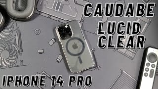 Caudabe Lucid Clear Unboxing \u0026 Review (Best Clear Case Button Design!?) - iPhone 14 Pro Space Black