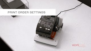 uPunch CR1000 - Print Order Settings