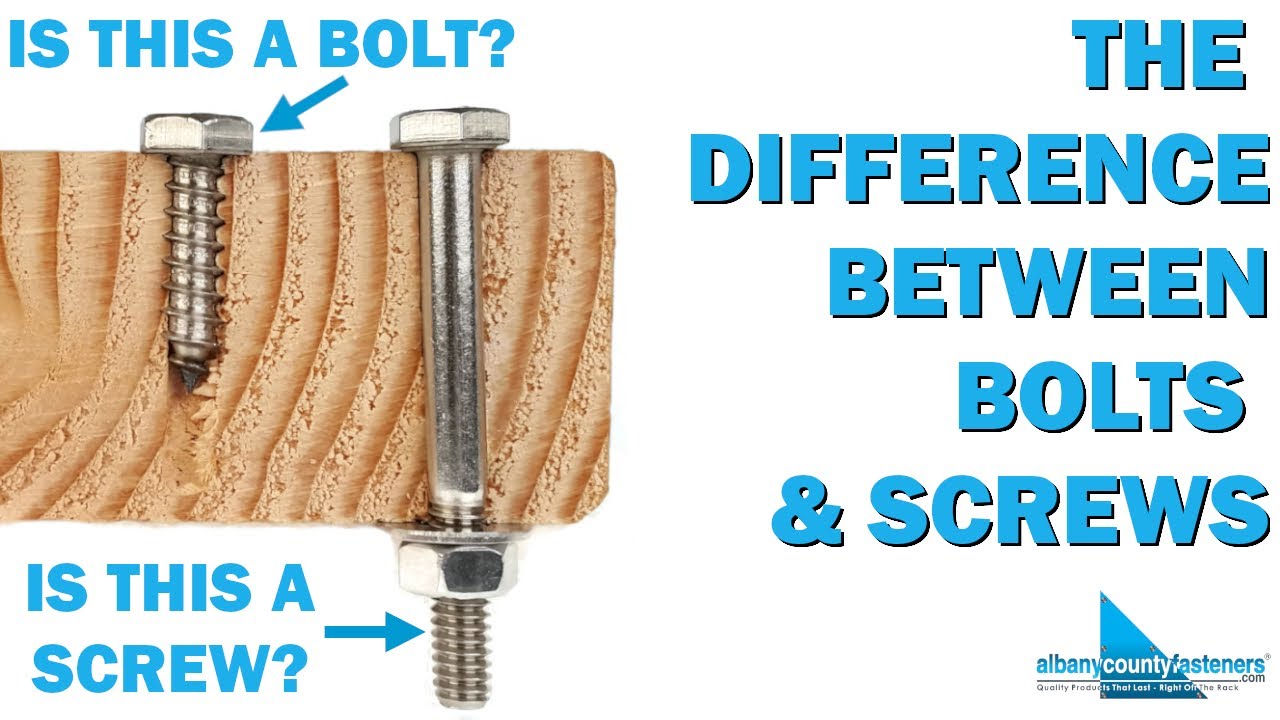 The Difference Between Bolts & Screws - Fastener Terminology ...