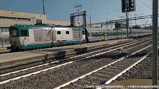 Invio composizione treno carrozze Medie Distanze \u0026 D445.1118 Navettone in transito a Firenze Rifredi