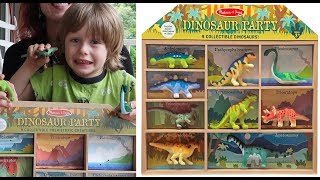 🐶MELISSA \u0026 DOUG DINOSAUR PARTY PLAY SET  Toddler Toys 👈