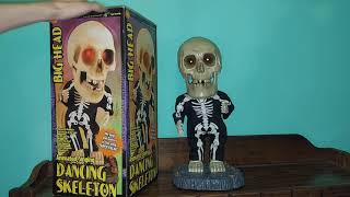 Gemmy animated 2001 Big Head Singing and Dancing Skeleton Review