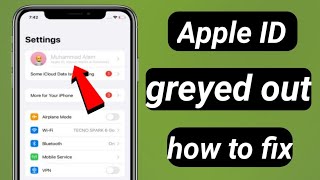 Apple iD access disabled // Apple id Name greyed out