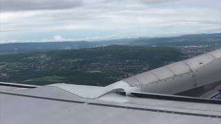 Take-off BA0755 Airbus A319 from EuroAIrport to London-Heathrow