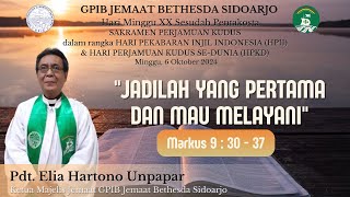 Ibadah Hari Minggu, 6 Oktober 2024