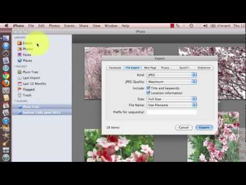 How to export photos from iPhoto (handy for burning to CD) How to export photos from iPhoto (handy for burning to CD)