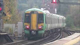 Southern Electrostars 377-435 and 377-407 at Preston Park Station, 31st October 2024