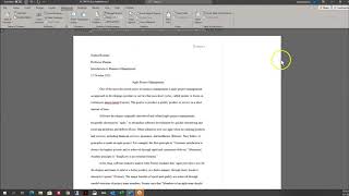 Word Module 2 SAM Project B: Agile Project Management
