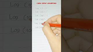 Cara cepat logaritma matematika #matematika #logaritma