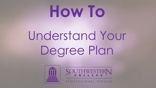 How To Understand Your Degree Plan
