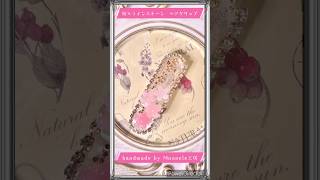 【UVレジン】桜×ラインストーン　ヘアクリップ【制作動画】メイキング #レジン動画 #ハンドメイド　#レジンアクセサリー　#resin #レジン　#桜　#cherryblossom