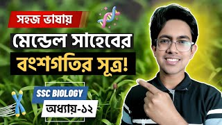 🔥 গল্পে গল্পে মেন্ডেলের বংশগতির সূত্র ও পরীক্ষা | SSC Biology Chapter 12 | Class 9 10 | Biology Adda