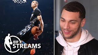 Zach LaVine watches 2016 NBA Dunk Contest highlights vs. Aaron Gordon with Omar Raja | Hoop Streams