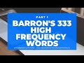 Part 1 | BARRON's 333 high frequency most common GRE Words. Photos, Stories, and Mnemonics