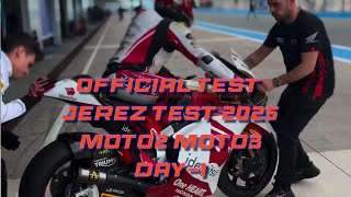 Moto2 and Moto3  2025 official Jerez test day 1 Diogo Moreira and Piqueras set the pace