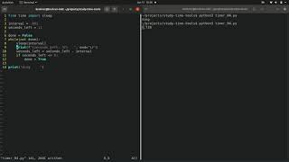 Intro to Python chapter 2.4, Building a timer