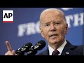 Biden touts his economic record, urges Trump to 'build on this progress'