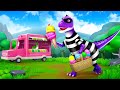 Crazy Baby Dinosaur vs Allosaurus in Epic Ice Cream Heist | Jurassic Comedy Adventure 2024