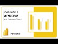 Variance Arrow in a Column/Bar Chart | Power BI Tutorials