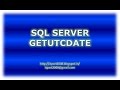 SQL Server GetUTCDate