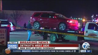 Man shot, killed outside party store in Detroit