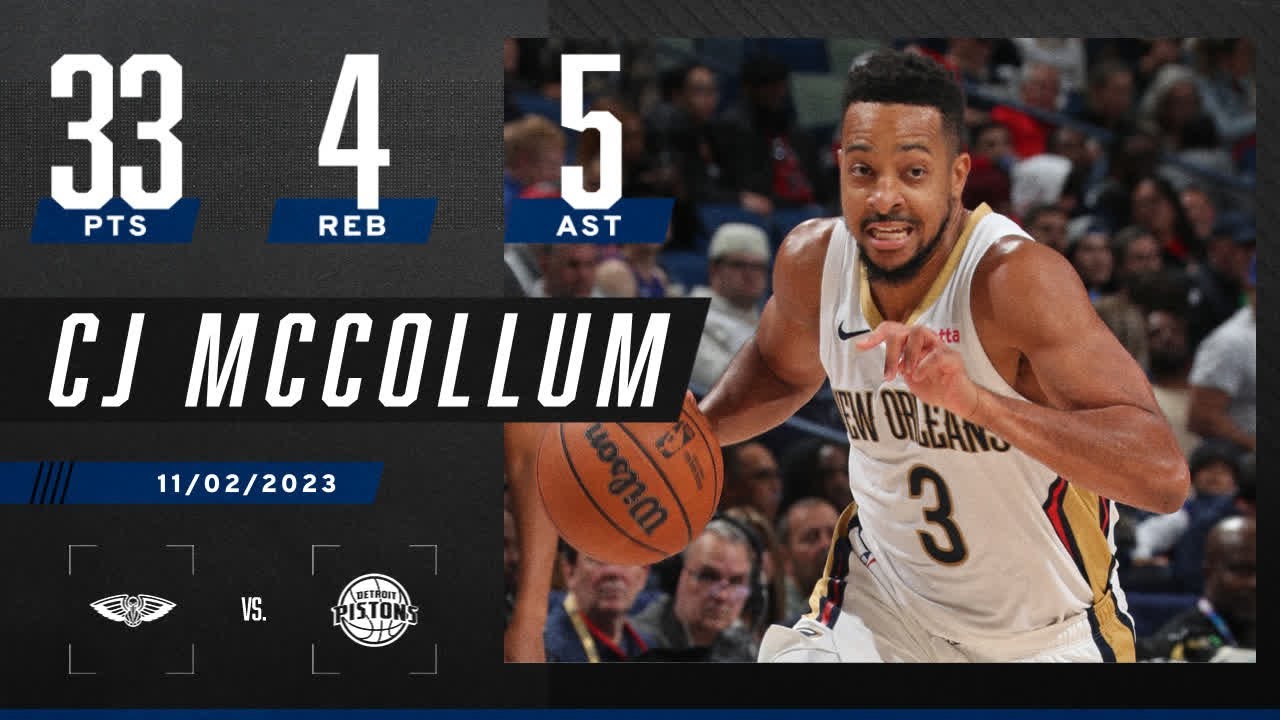 CJ McCollum HAD A GAME For The New Orleans Pelicans 👏 | NBA On ESPN ...