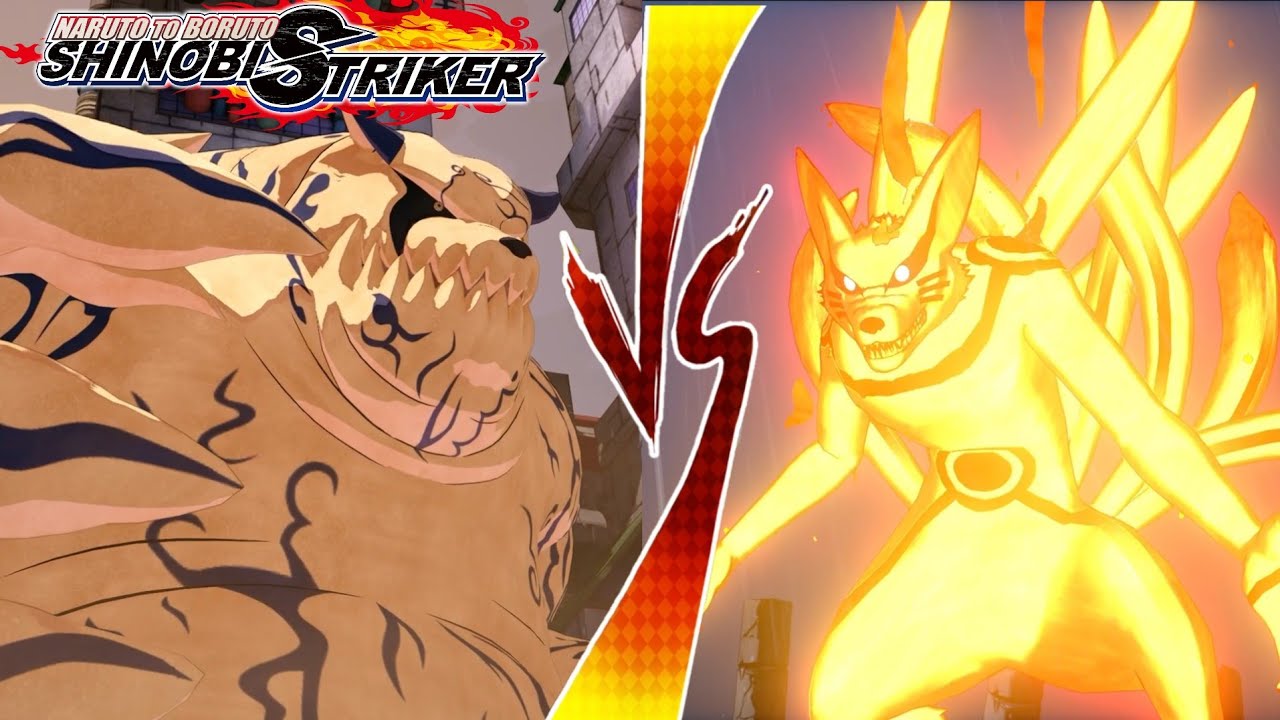 Shukaku VS Kurama Giant Boss Fight-Naruto To Boruto Shinobi Striker ...