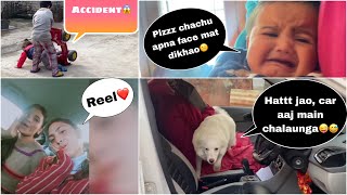 Chale ham ghar vapis | Bacho k sath ki masti | Fluffy🐶 car main guss gya😂 #jammu #travel