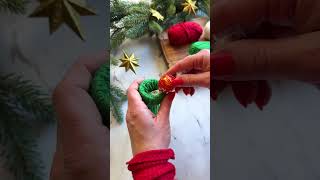 🎄 Festive party favors! Easy tiny bobble hats for gifts! #crafts #Christmas #partyfavors