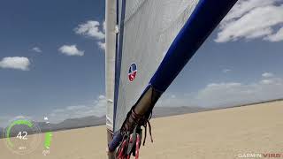 64 MPH Standart run-Landsailing at Ivanpah