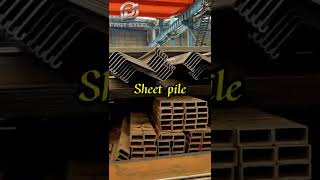 Steel sheet pile finished product display#steel #steelsheets #sheet