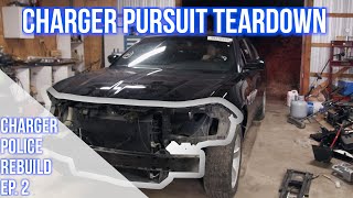 Tear Down Of Our Wrecked Undercover Police Car | 2015 Dodge Charger Pursuit Proj
