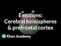 Emotions: cerebral hemispheres and prefrontal cortex | MCAT | Khan Academy