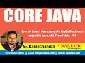 Core Java Tutorials | How to insert Java.lang.StringBuffer.insert object in java.util.TreeSet in JCF