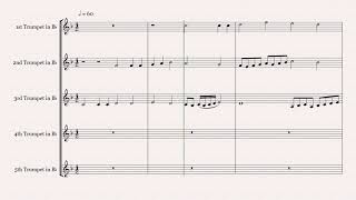 Canzona - Andrea Gabrieli - Arranged for Bb trumpet quintet by Gerson Arrais