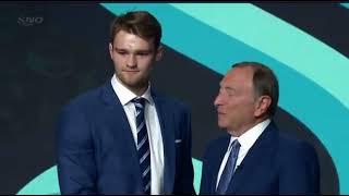 Shane Wright Clears the Air regarding the Death Stare at the 2022 NHL Draft