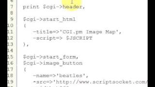 Perl Tutorial 59 - CGI.pm - Generate an Image Map