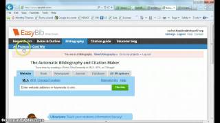 EasyBib - Adding Database Citations