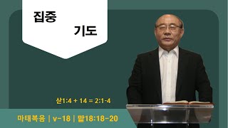 집중기도(맡18:18-20 ; 삳1:4+14) 새벽기도회 (250223)허만혁목사 (010.7375.0691) 예안교회 (농협351-1130-8521-13)