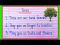 10 Lines on Trees | 10 Lines Essay On Trees In English | Essay On  Importance of Trees | Trees Essay