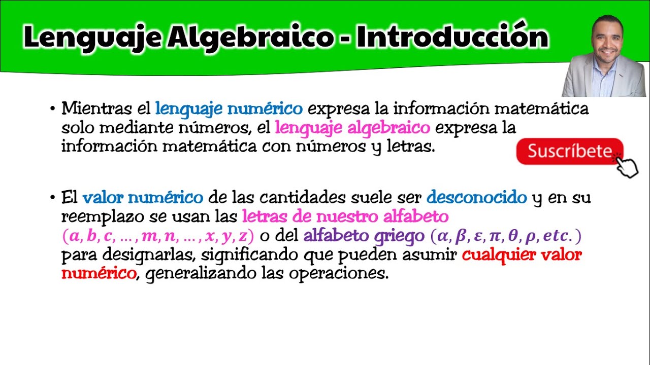 🟢🔴Algebra - Introducción - Cómo Entender El Lenguaje Algebraico🔴🟢🤓🎓💯💪🏼 ...