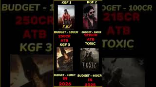 KGF 2 🆚 KGF 1 🆚 KGF 3 🆚 Toxic Yash Movies Comparison 🔥👿🔥💥#shorts#kgf2#kgf3#toxic#yash #movie#trailer