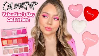 COLOURPOP VALENTINE'S DAY COLLECTION 2021 | SWATCHES, REVIEW + TUTORIAL | Makeupbytreenz