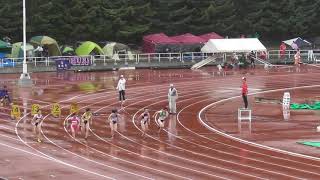 北日本インカレ　女子100m予選　20190719　亀山